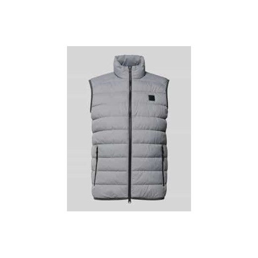 Kamizelka pikowana o kroju regular fit ze stójką ze sklepu Peek&Cloppenburg  w kategorii Kamizelki męskie - zdjęcie 177827645