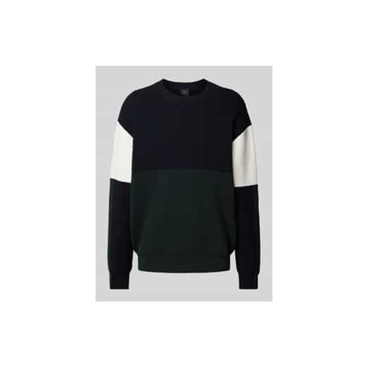 Sweter z dzianiny o kroju oversized z prążkowaną stójką ze sklepu Peek&Cloppenburg  w kategorii Swetry męskie - zdjęcie 177827675