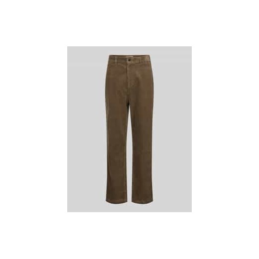 Spodnie sztruksowe z prostą nogawką i kieszeniami z tyłu model ‘CORDUROY’ ze sklepu Peek&Cloppenburg  w kategorii Spodnie męskie - zdjęcie 177827778