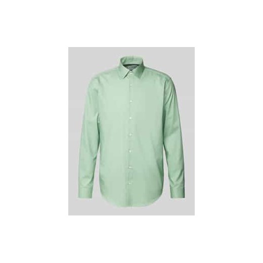 Koszula biznesowa o kroju regular fit z kołnierzykiem typu kent ze sklepu Peek&Cloppenburg  w kategorii Koszule męskie - zdjęcie 177827925