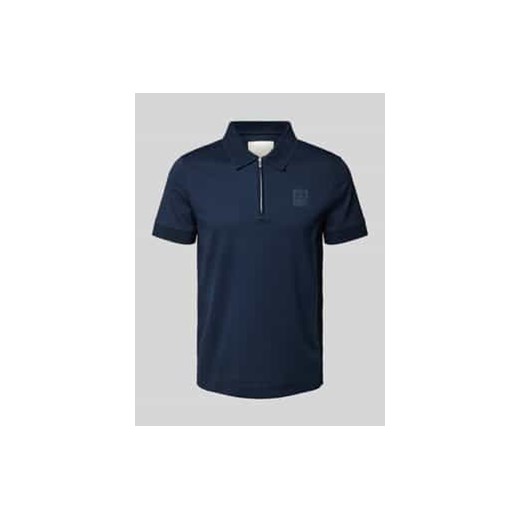 Koszulka polo z krótkim zamkiem błyskawicznym model ‘Brizio’ ze sklepu Peek&Cloppenburg  w kategorii T-shirty męskie - zdjęcie 177827957