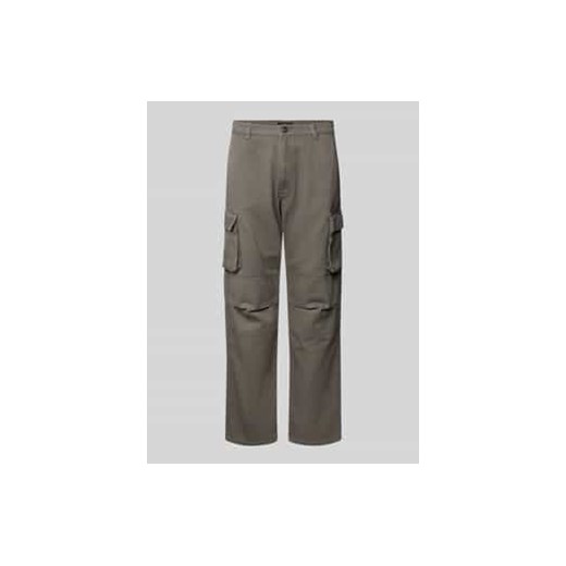 Spodnie cargo o kroju regular fit z kieszeniami cargo ze sklepu Peek&Cloppenburg  w kategorii Spodnie męskie - zdjęcie 177828166