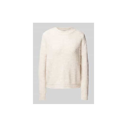Sweter z dzianiny z prążkowanymi wykończeniami ze sklepu Peek&Cloppenburg  w kategorii Swetry damskie - zdjęcie 177828488