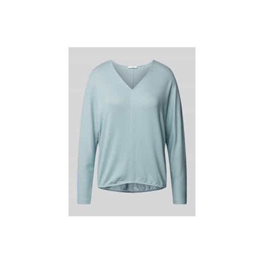 Sweter z dzianiny ze szwem działowym model ‘Silomon’ ze sklepu Peek&Cloppenburg  w kategorii Swetry damskie - zdjęcie 177828575