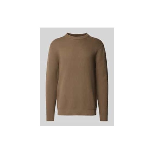 Sweter z dzianiny z okrągłym dekoltem model ‘DANE’ ze sklepu Peek&Cloppenburg  w kategorii Swetry męskie - zdjęcie 177828718