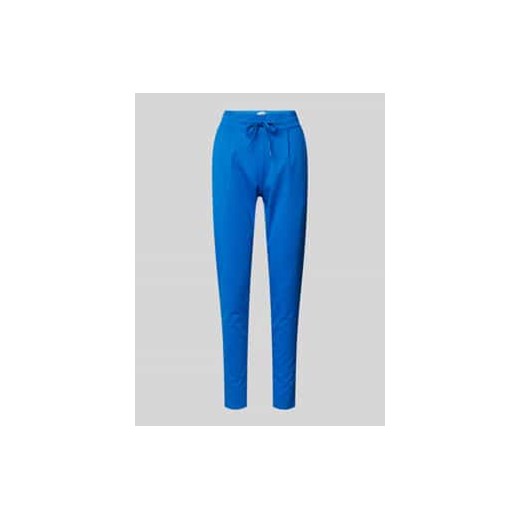 Spodnie o kroju slim fit z zakładkami w pasie i elastycznym pasem model ‘KATE’ ze sklepu Peek&Cloppenburg  w kategorii Spodnie damskie - zdjęcie 177828816