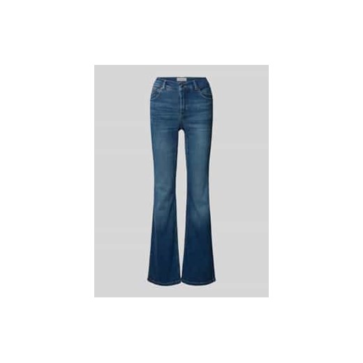 Jeansy o rozkloszowanym kroju z efektem znoszenia model ‘LENI’ ze sklepu Peek&Cloppenburg  w kategorii Jeansy damskie - zdjęcie 177828857