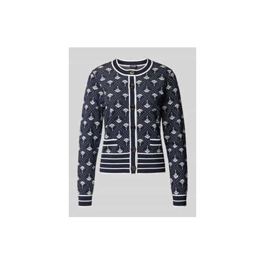 Kardigan z okrągłym dekoltem model ‘Kaisa’ ze sklepu Peek&Cloppenburg  w kategorii Swetry damskie - zdjęcie 177829458