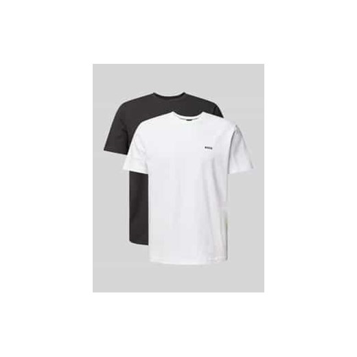 T-shirt z nadrukiem z logo w zestawie 2 szt. ze sklepu Peek&Cloppenburg  w kategorii Podkoszulki męskie - zdjęcie 177829658