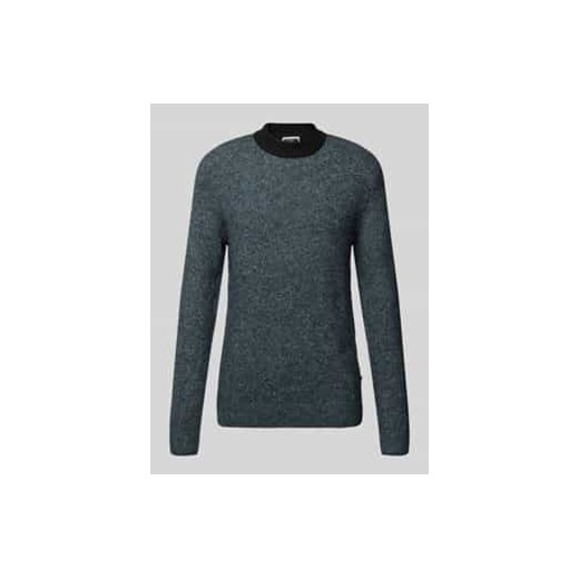 Sweter z dzianiny z detalem z logo model ‘COSPACE’ ze sklepu Peek&Cloppenburg  w kategorii Swetry męskie - zdjęcie 177830067