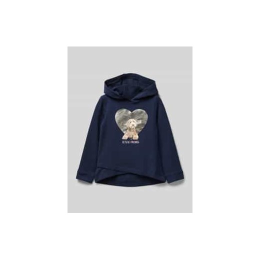Bluza o kroju regular fit z metalicznym nadrukiem ze sklepu Peek&Cloppenburg  w kategorii Bluzy dziewczęce - zdjęcie 177830376
