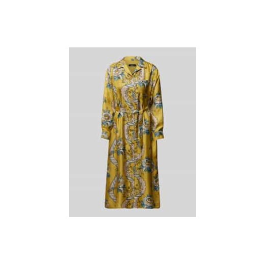 Sukienka jedwabna z wiązanym paskiem model ‘GAIA’ ze sklepu Peek&Cloppenburg  w kategorii Sukienki - zdjęcie 177830396