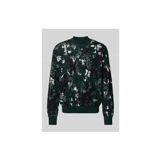 Sweter z dzianiny z prążkowanymi wykończeniami ze sklepu Peek&Cloppenburg  w kategorii Swetry męskie - zdjęcie 177830585
