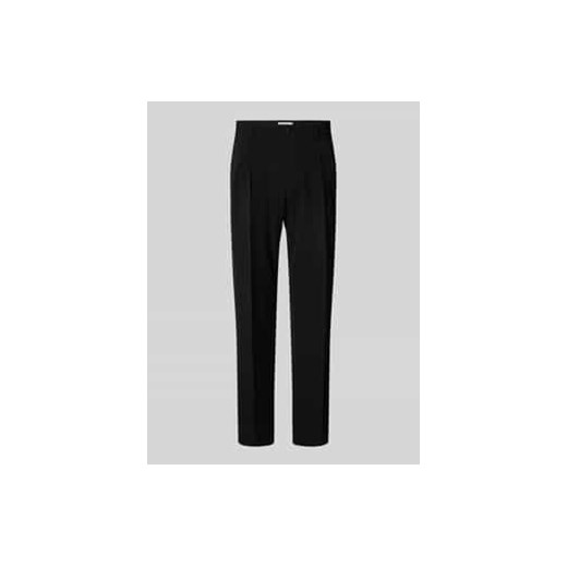Spodnie o kroju regular fit z zakładkami w pasie i dodatkiem wiskozy model ‘LEEK’ ze sklepu Peek&Cloppenburg  w kategorii Spodnie męskie - zdjęcie 177830766