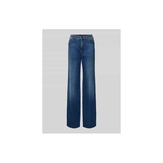 Jeansy z szerokimi nogawkami i 5 kieszeniami ze sklepu Peek&Cloppenburg  w kategorii Jeansy damskie - zdjęcie 177831187