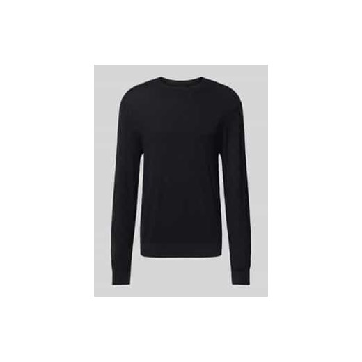 Sweter z dzianiny z okrągłym dekoltem ze sklepu Peek&Cloppenburg  w kategorii Swetry męskie - zdjęcie 177831746