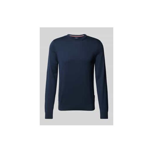 Sweter z dzianiny z okrągłym dekoltem ze sklepu Peek&Cloppenburg  w kategorii Swetry męskie - zdjęcie 177832079