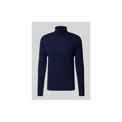 Sweter z dzianiny z fakturowanym wzorem ze sklepu Peek&Cloppenburg  w kategorii Swetry męskie - zdjęcie 177832305