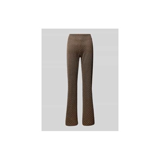 Spodnie materiałowe o kroju regular fit z elastycznym pasem ze sklepu Peek&Cloppenburg  w kategorii Spodnie damskie - zdjęcie 177832449