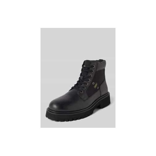 Kozaki sznurowane z detalami z logo model ‘BUXTON’ ze sklepu Peek&Cloppenburg  w kategorii Buty zimowe męskie - zdjęcie 177832639