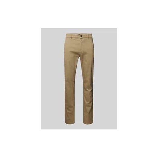 Chinosy o kroju slim fit ze szlufkami na pasek ze sklepu Peek&Cloppenburg  w kategorii Spodnie męskie - zdjęcie 177832725