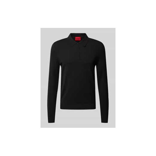 Sweter z dzianiny z kołnierzykiem polo ze sklepu Peek&Cloppenburg  w kategorii Swetry męskie - zdjęcie 177832749