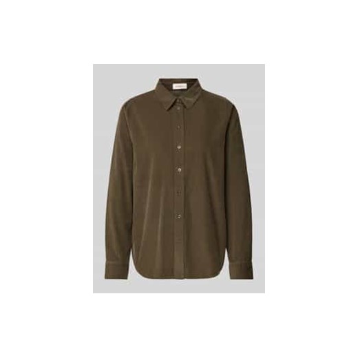 Bluzka sztruksowa o kroju regular fit z czystej bawełny ze sklepu Peek&Cloppenburg  w kategorii Koszule damskie - zdjęcie 177832887
