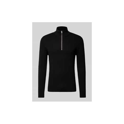 Sweter z dzianiny o kroju regular fit ze stójką model ‘PHIL’ ze sklepu Peek&Cloppenburg  w kategorii Swetry męskie - zdjęcie 177833136