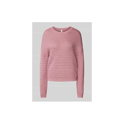 Sweter z dzianiny z okrągłym dekoltem ze sklepu Peek&Cloppenburg  w kategorii Swetry damskie - zdjęcie 177833295