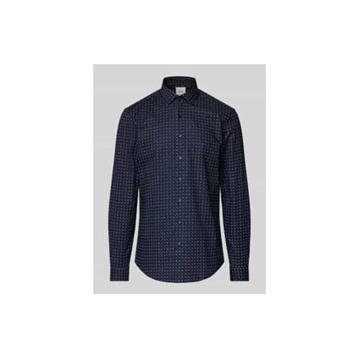 Koszula biznesowa o kroju slim fit z wyhaftowanym logo ze sklepu Peek&Cloppenburg  w kategorii Koszule męskie - zdjęcie 177833388