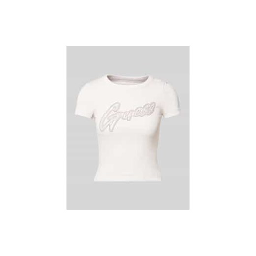 T-shirt z nadrukiem z logo ze sklepu Peek&Cloppenburg  w kategorii Bluzki damskie - zdjęcie 177833636