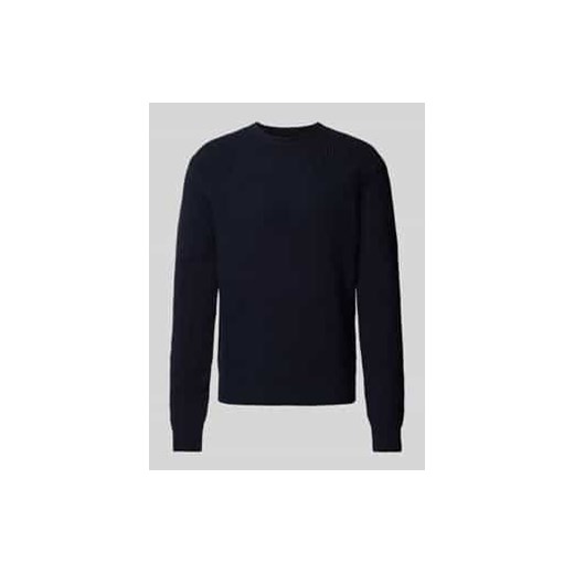 Sweter z dzianiny z detalem z logo ze sklepu Peek&Cloppenburg  w kategorii Swetry męskie - zdjęcie 177833717