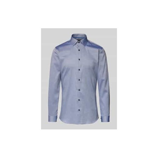 Koszula biznesowa o kroju super slim fit z fakturowanym wzorem model ‘New York’ ze sklepu Peek&Cloppenburg  w kategorii Koszule męskie - zdjęcie 177833866