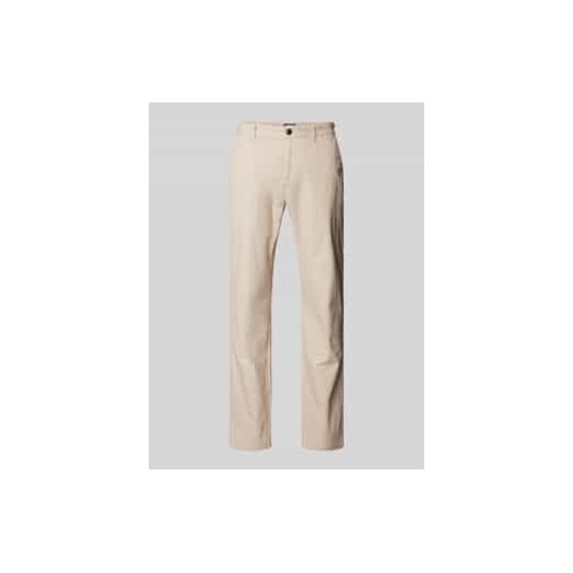 Chinosy o kroju slim fit z fakturowanym wzorem ze sklepu Peek&Cloppenburg  w kategorii Spodnie męskie - zdjęcie 177833987