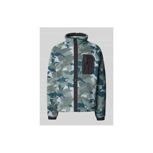 Kurtka Sherpa z kieszenią na piersi model ‘Panorama Printed Pile’ ze sklepu Peek&Cloppenburg  w kategorii Kurtki męskie - zdjęcie 177834068