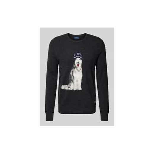 Sweter z dzianiny z kaszmiru ze sklepu Peek&Cloppenburg  w kategorii Swetry męskie - zdjęcie 177834157