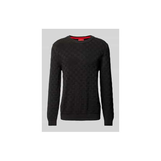 Sweter z dzianiny z okrągłym dekoltem model ‘Selio’ ze sklepu Peek&Cloppenburg  w kategorii Swetry męskie - zdjęcie 177834425