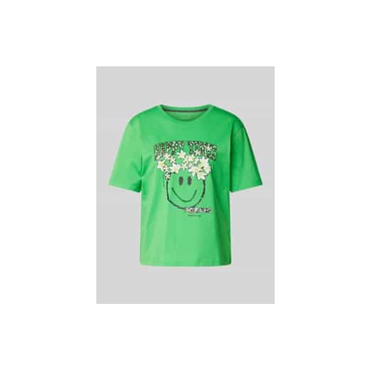 T-shirt z nadrukowanym motywem ze sklepu Peek&Cloppenburg  w kategorii Bluzki damskie - zdjęcie 177834477