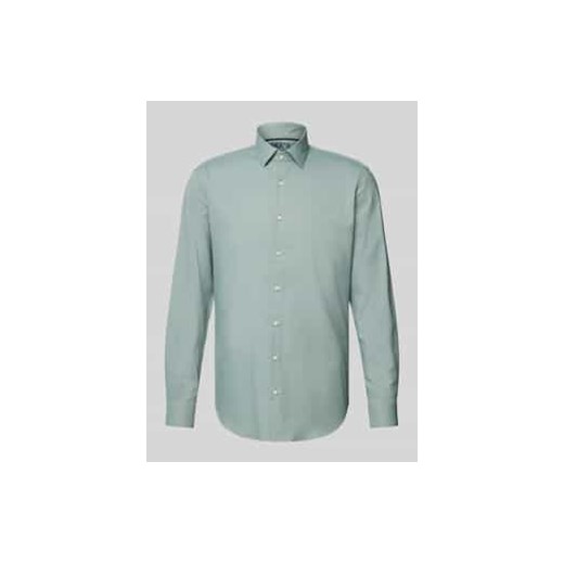 Koszula biznesowa o kroju slim fit z kołnierzykiem typu kent ze sklepu Peek&Cloppenburg  w kategorii Koszule męskie - zdjęcie 177834497