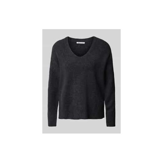 Sweter z dzianiny o kroju relaxed fit z dekoltem w serek ze sklepu Peek&Cloppenburg  w kategorii Swetry damskie - zdjęcie 177834699