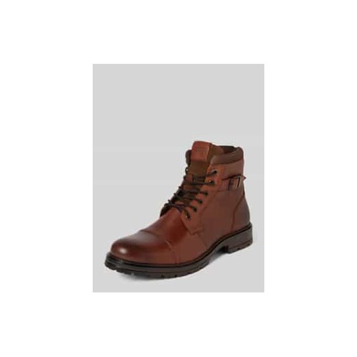 Buty skórzane ze sprzączką model ‘DEXTER’ ze sklepu Peek&Cloppenburg  w kategorii Buty zimowe męskie - zdjęcie 177835088