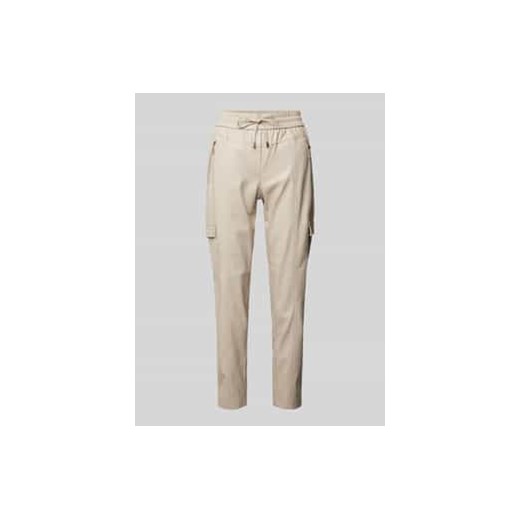 Spodnie cargo z elastycznym pasem ze sklepu Peek&Cloppenburg  w kategorii Spodnie damskie - zdjęcie 177835256