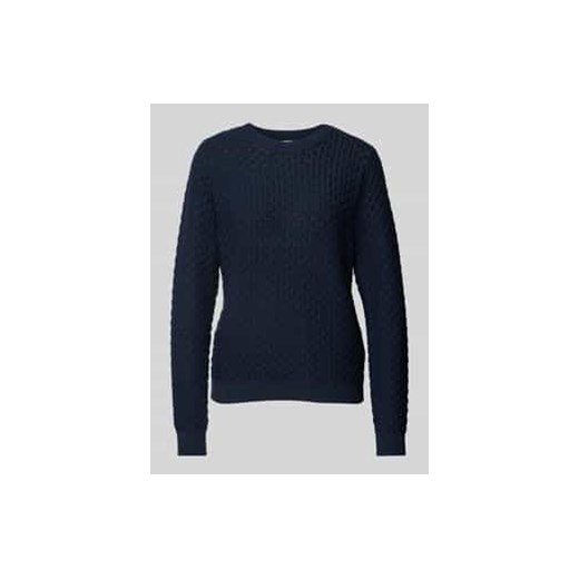 Sweter z dzianiny z prążkowanymi wykończeniami model ‘Dodo’ ze sklepu Peek&Cloppenburg  w kategorii Swetry damskie - zdjęcie 177835295
