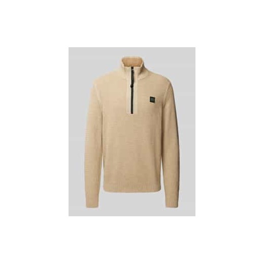 Sweter z dzianiny ze stójką ze sklepu Peek&Cloppenburg  w kategorii Swetry męskie - zdjęcie 177835375