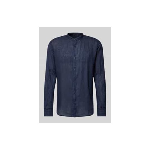 Koszula casualowa z lnu ze stójką ze sklepu Peek&Cloppenburg  w kategorii Koszule męskie - zdjęcie 177835797