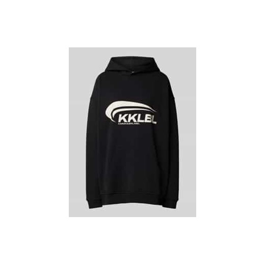 Bluza z kapturem o kroju oversized z nadrukiem z logo ze sklepu Peek&Cloppenburg  w kategorii Bluzy damskie - zdjęcie 177835829