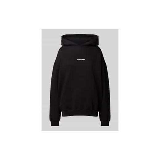 Bluza o kroju oversized z kapturem i wyhaftowanym logo model ‘CLARITA’ ze sklepu Peek&Cloppenburg  w kategorii Bluzy damskie - zdjęcie 177835918