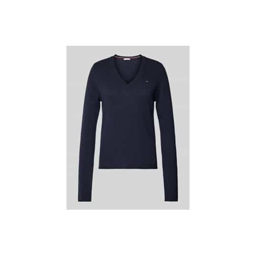 Sweter z zaokrąglonym dekoltem w serek model ‘SOFT WOOL’ ze sklepu Peek&Cloppenburg  w kategorii Swetry damskie - zdjęcie 177836267