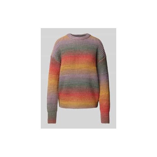 Sweter z dzianiny z okrągłym dekoltem ze sklepu Peek&Cloppenburg  w kategorii Swetry damskie - zdjęcie 177836275