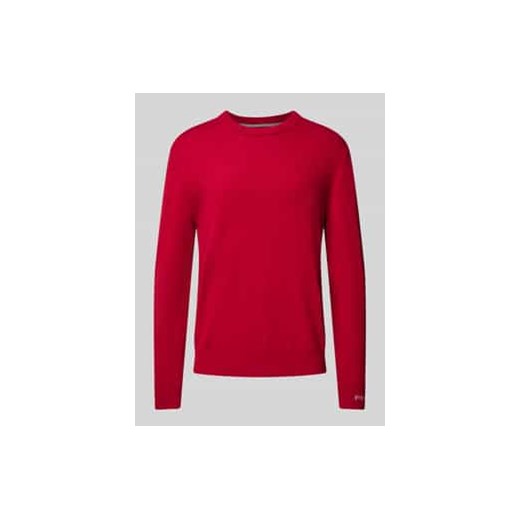 Sweter z dzianiny z okrągłym dekoltem model ‘Andre’ ze sklepu Peek&Cloppenburg  w kategorii Swetry męskie - zdjęcie 177836298